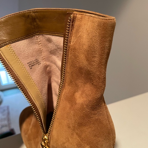 Michael Kors Tan Suede Heeled Boots - Picture 5 of 5